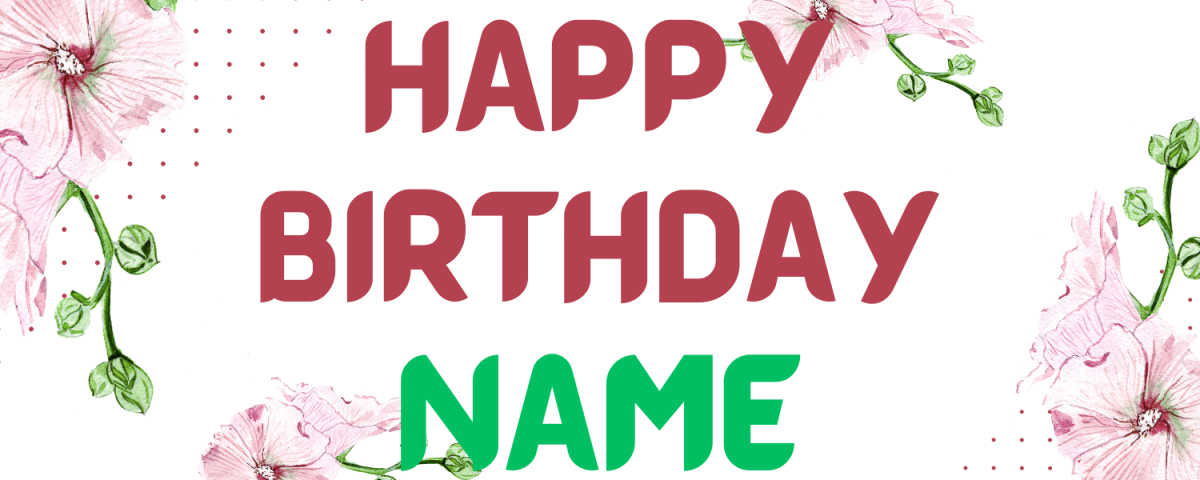 birthday with flowers