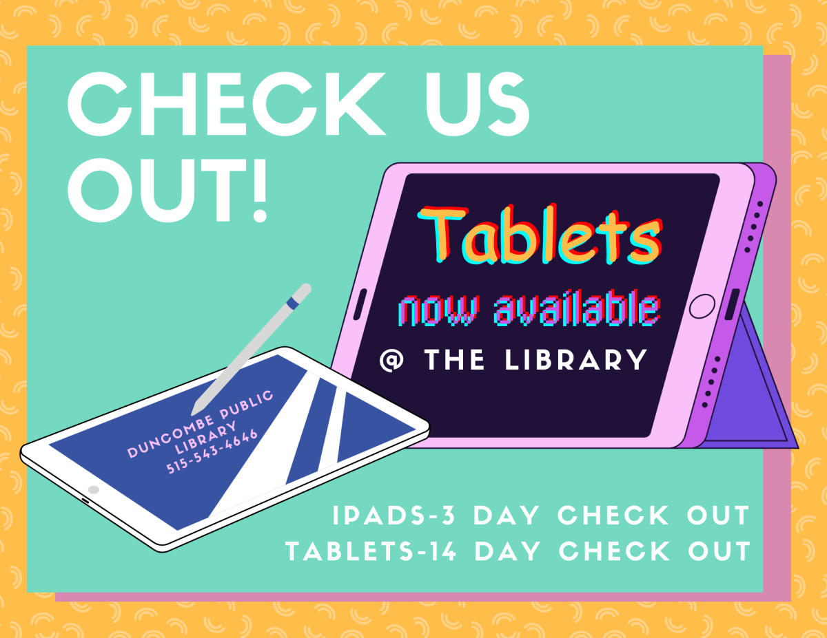 Tablets available for check out