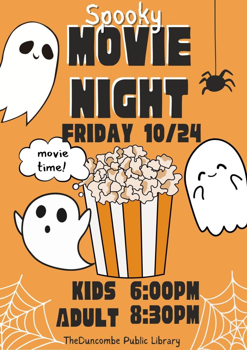spooky movie night at library